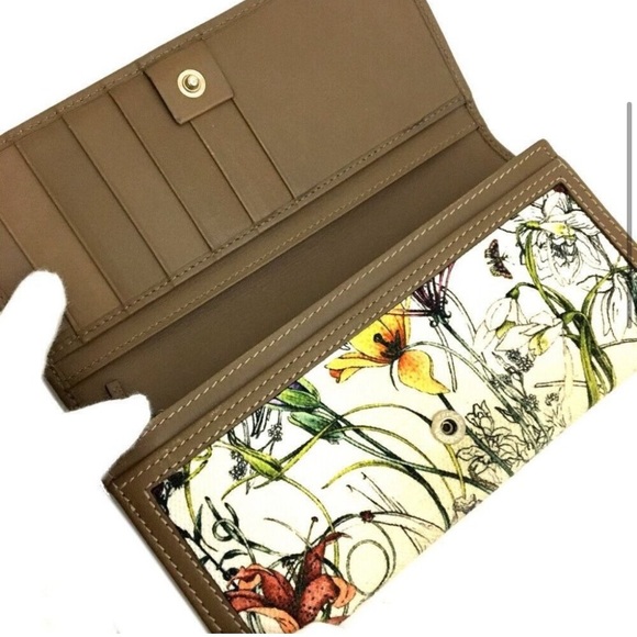 Gucci Wallet Long Floral Canvas Leather Bifold, authentic - Picture 8 of 10